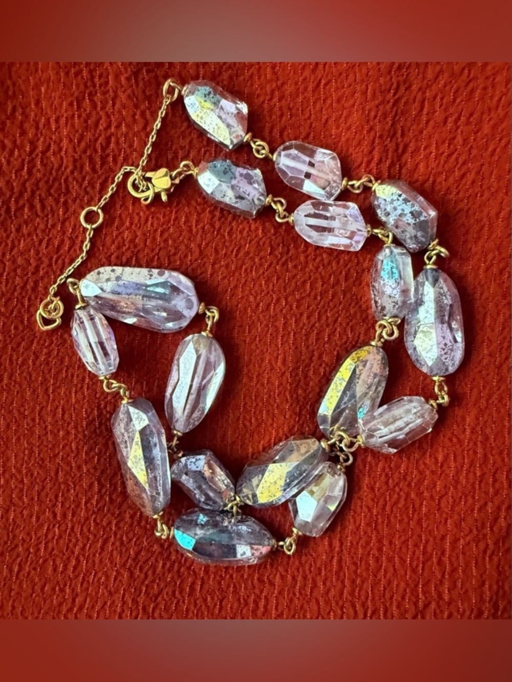 Kate Spade Gold Tone Crystal Necklace